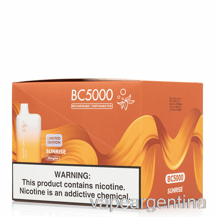 [paquete De 10] Vaporizador Desechable Bc5000 Descartable